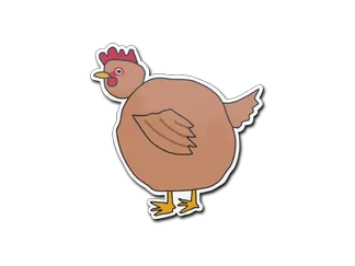 Sticker | Poorly Drawn Chicken