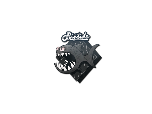 Sticker | Black Jaggyfish