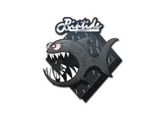 Sticker | Black Jaggyfish