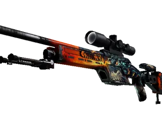 StatTrak™ SSG 08 | Dragonfire (Well-Worn)