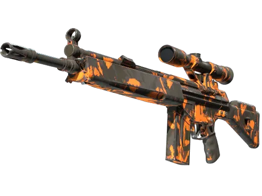 StatTrak™ G3SG1 | Orange Crash (Well-Worn)