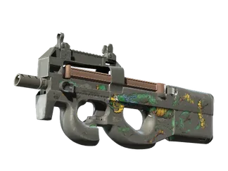 StatTrak™ P90 | Emerald Dragon (Battle-Scarred)