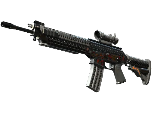 StatTrak™ SG 553 | Heavy Metal (Field-Tested)