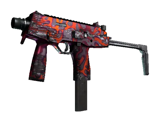 MP9 | Ruby Poison Dart (Well-Worn)