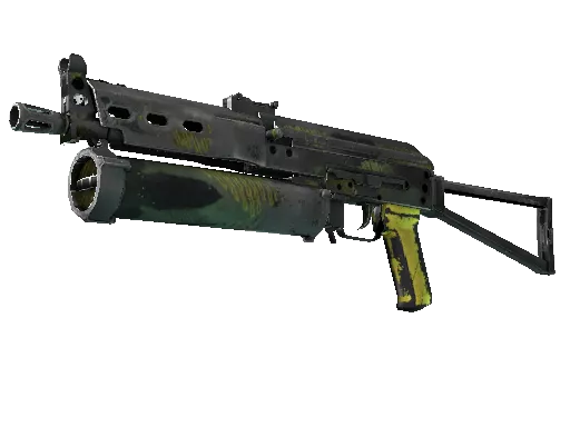 StatTrak™ PP-Bizon | Jungle Slipstream (Battle-Scarred)