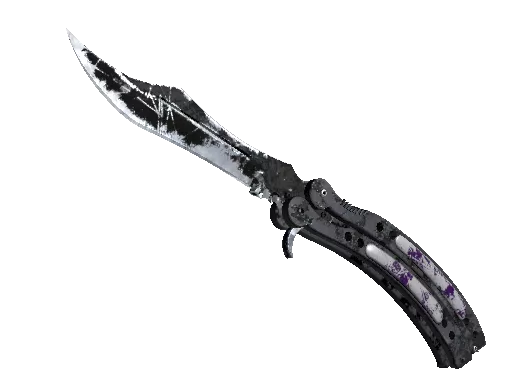 ★ StatTrak™ Butterfly Knife | Ultraviolet (Battle-Scarred)