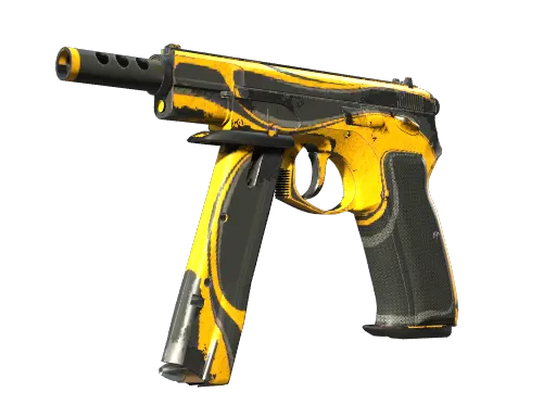 StatTrak™ CZ75-Auto | Yellow Jacket (Battle-Scarred)