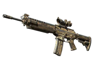 SG 553 | Bleached (Battle-Scarred)