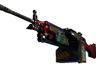 StatTrak™ M249 | Nebula Crusader (Well-Worn)