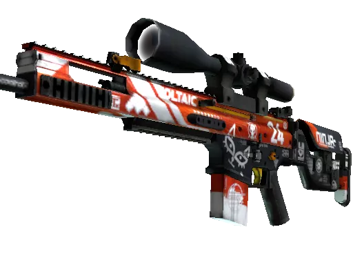 StatTrak™ SCAR-20 | Bloodsport (Minimal Wear)