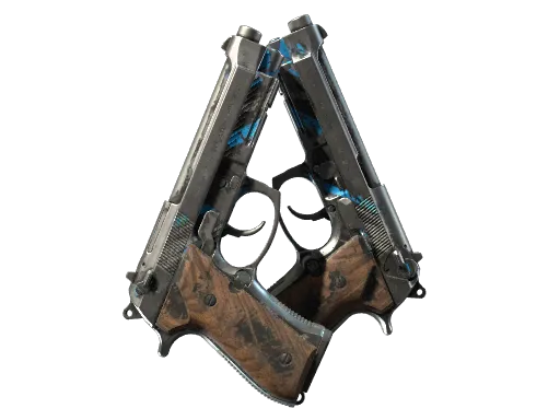 StatTrak™ Dual Berettas | Shred (Battle-Scarred)