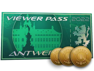 Antwerp 2022 Viewer Pass   3 Souvenir Tokens