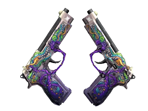 StatTrak™ Dual Berettas | Flora Carnivora (Minimal Wear)