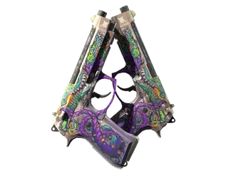 StatTrak™ Dual Berettas | Flora Carnivora (Well-Worn)