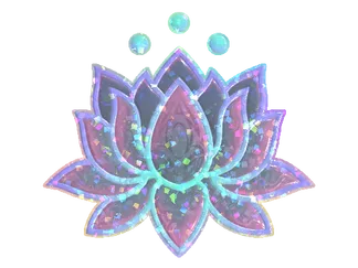 Sticker | Lotus (Glitter)