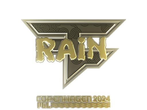 Sticker | rain (Gold) | Copenhagen 2024