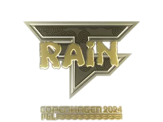 Sticker | rain (Gold)