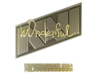 Sticker | w0nderful (Gold)