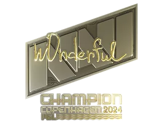 Sticker | w0nderful (Gold, Champion)