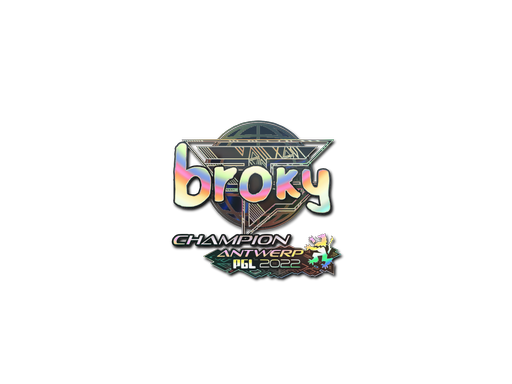 Sticker | broky (Holo, Champion) | Antwerp 2022