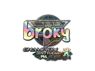 Sticker | broky (Holo, Champion)