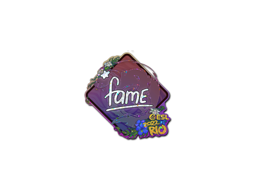 Sticker | fame (Glitter) | Rio 2022