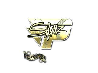 Sticker | skullz (Gold)