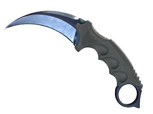 ★ StatTrak™ Karambit | Blue Steel (Battle-Scarred)