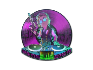 Sticker | DJ Safecracker (Lenticular)