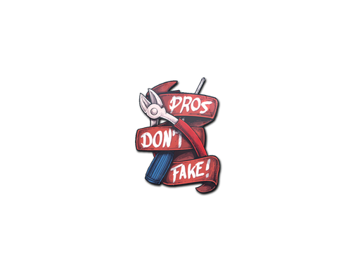 Sticker | Pros Don't Fake