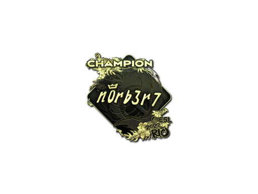 Sticker | n0rb3r7 (Gold, Champion) | Rio 2022