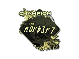 Sticker | n0rb3r7 (Gold, Champion)