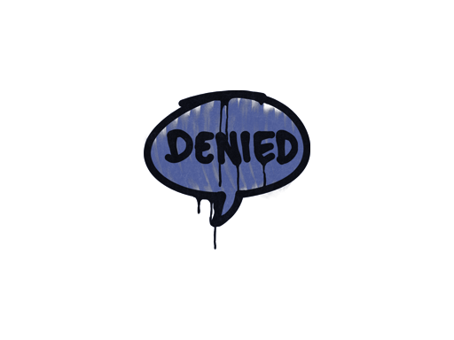 Sealed Graffiti | Denied (SWAT Blue)