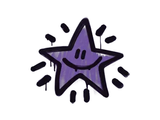 Sealed Graffiti | Shining Star (Monster Purple)