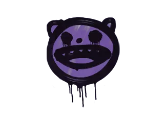 Sealed Graffiti | Happy Cat (Monster Purple)