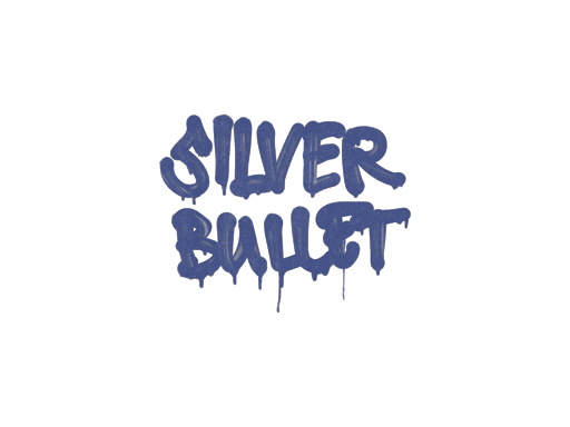 Sealed Graffiti | Silver Bullet (SWAT Blue)