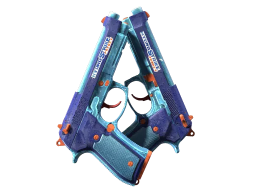 StatTrak™ Dual Berettas | Hydro Strike (Minimal Wear)