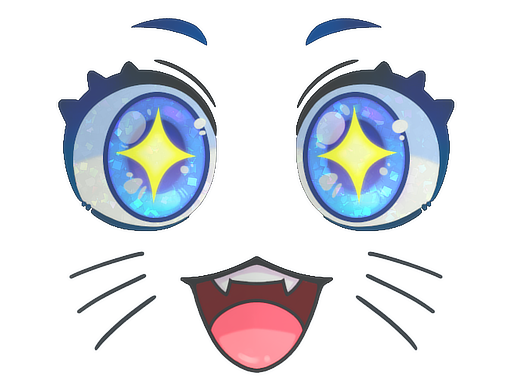 Sticker | Kawaii Eyes (Glitter)