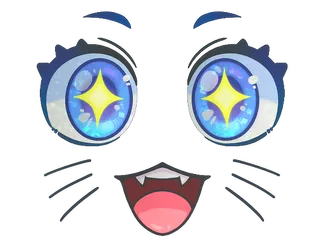 Sticker | Kawaii Eyes (Glitter)