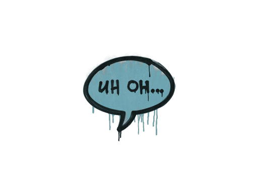 Sealed Graffiti | Uh Oh (Wire Blue)