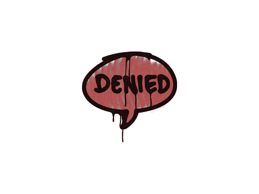 Sealed Graffiti | Denied (Blood Red)