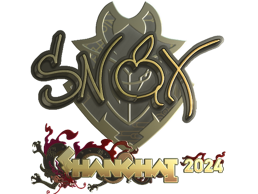 Sticker | Snax (Gold) | Shanghai 2024