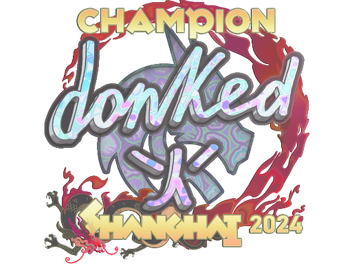 Sticker | donk (Holo, Champion) | Shanghai 2024