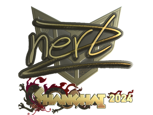 Sticker | NertZ (Gold) | Shanghai 2024