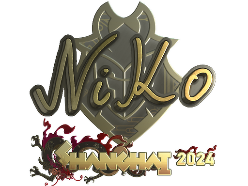 Sticker | NiKo (Gold) | Shanghai 2024