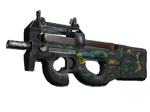 P90 | Emerald Dragon (Battle-Scarred)