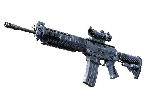SG 553 | Night Camo (Well-Worn)