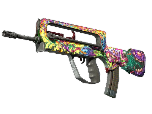 StatTrak™ FAMAS | Bad Trip (Battle-Scarred)
