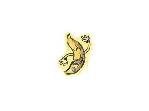 Sealed Graffiti | Banana