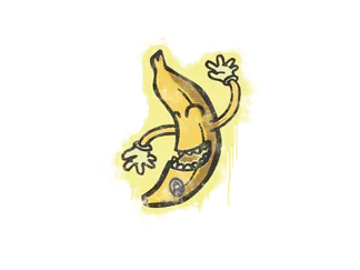 Sealed Graffiti | Banana